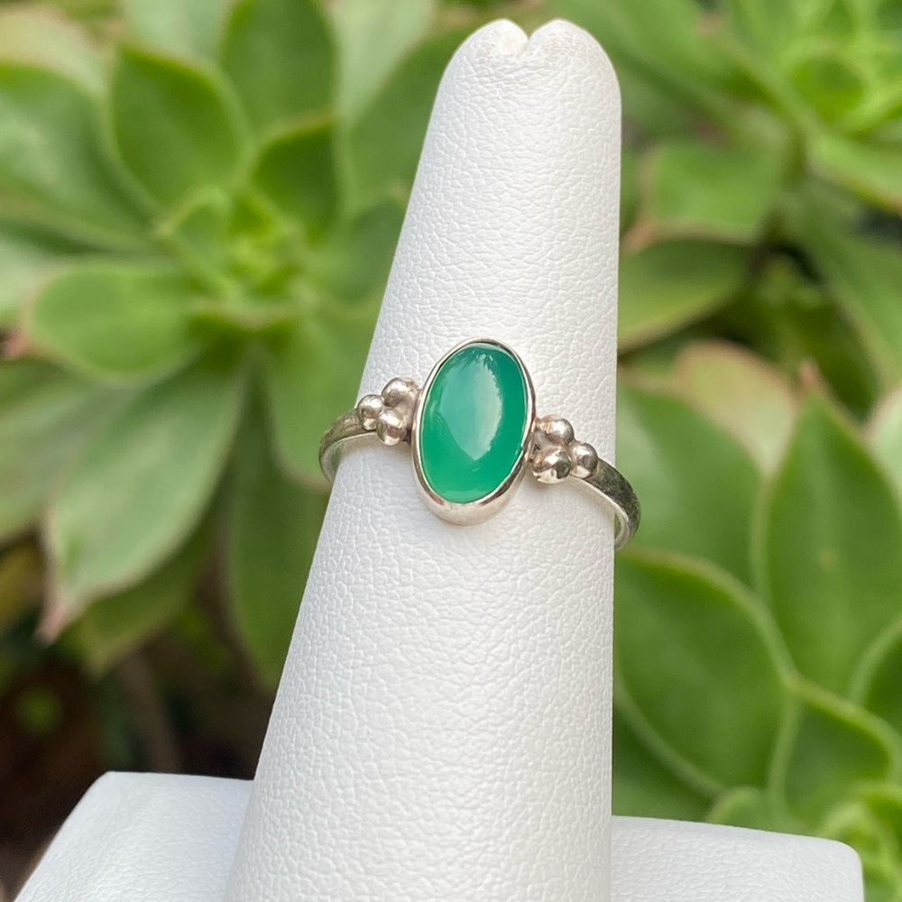 Green Gemstone Ring - image 1